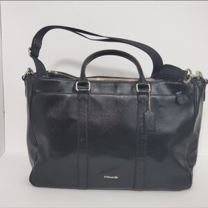 Coach Black Leather Men's Messenger Bag